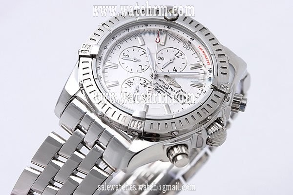 Breitling Windrider Chronomat Evolution A1335611-A573SS Automatic White Dial Round Watch