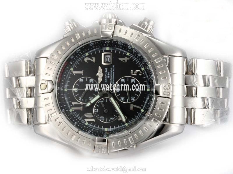 Breitling Windrider Chronomat Evolution A1335611-B721SS Mens Stainless Steel Bezel Watch