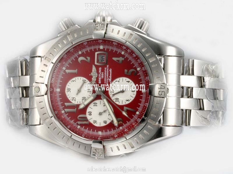 Breitling Windrider Chronomat Evolution A1335611/K508-357A Midsize Round Watch