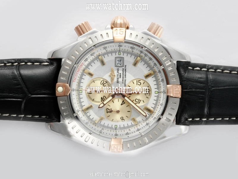 Breitling Windrider Chronomat Evolution B1335611/C648-3LT Quartz Chronograph 42.5mm White Dial Watch