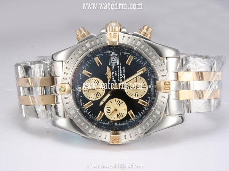 Breitling Windrider Chronomat Evolution C13356 42.5mm Black Dial Automatic Watch