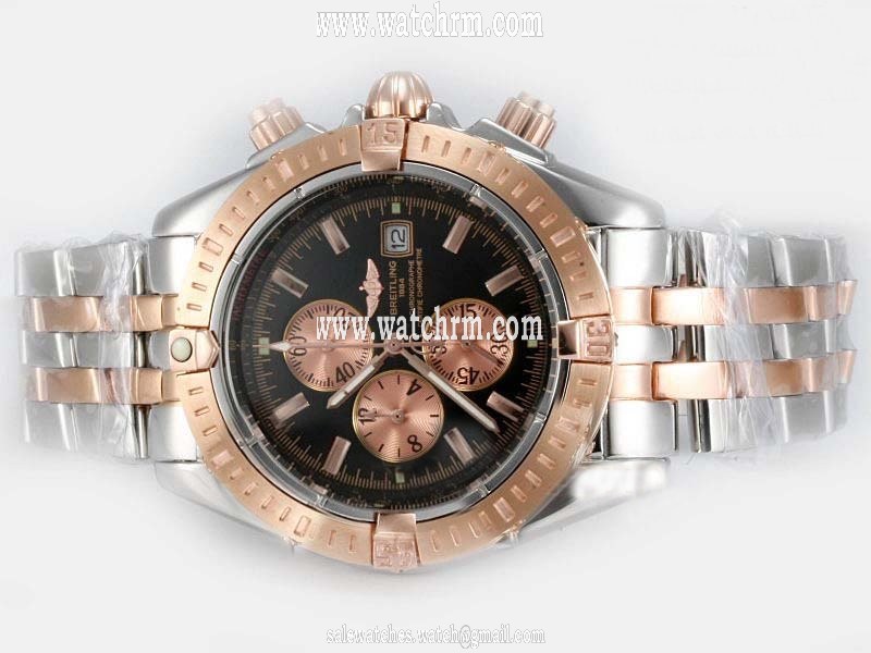Breitling Windrider Chronomat Evolution C1335611/A619-357C Black Dial Round Watch