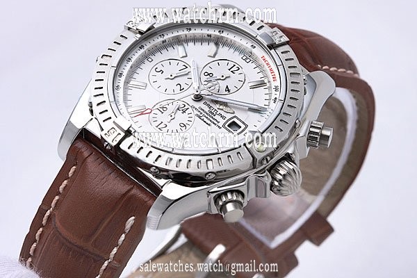 Breitling Windrider Chronomat Evolution Steel 4 Grey Dial Stainless Steel Bezel Automatic Watch