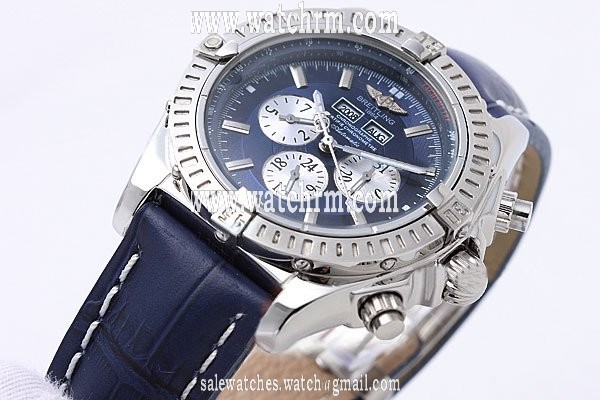 Breitling Windrider Chronomat Evolution Steel 44mm Automatic Blue Dial Watch