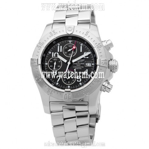 Breitling Avenger Skyland Black Dial Stainless Steel Men's Watch A1338012-B861SS