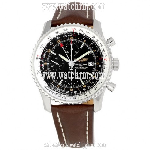 Breitling Navitimer World Black Dial Men's Watch A2432212-B726BRLT