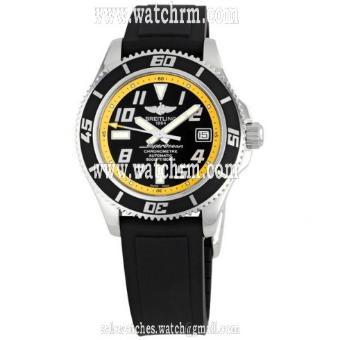 Breitling Superocean Black Yellow Dial Men's Watch A1736402-BA32BKPD