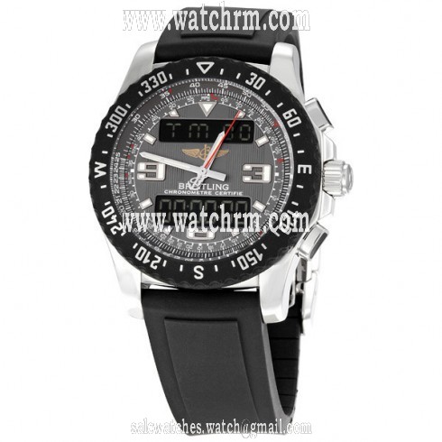 Breitling Airwolf Raven Grey Dial Chronograph Men's Watch A7836438-F539BKRD