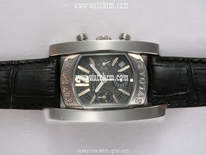 Bvlgari Assioma AA44C14SLDCH Black Dial Rectangle Automatic Watch