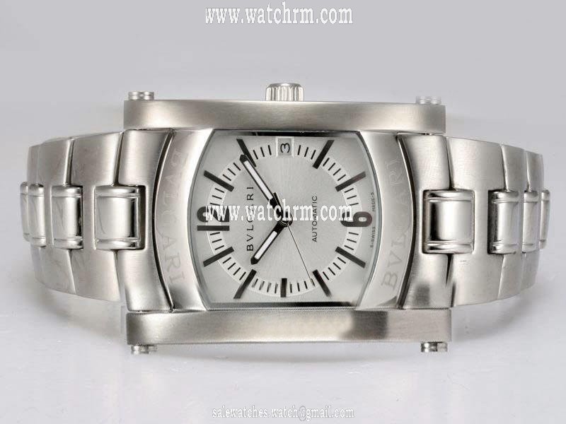 Bvlgari Assioma AA44C14SSD 44mm Silver Stainless Steel Strap Mens Watch