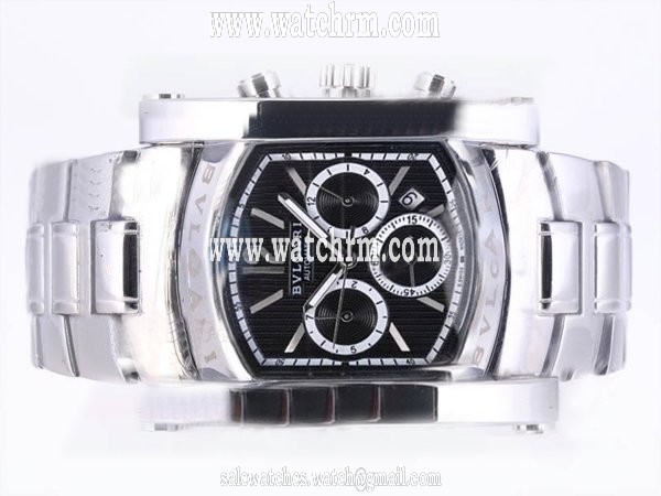 Bvlgari Assioma AA44C14SSDCH Automatic Square Black Dial Watch