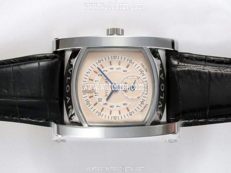 Bvlgari Assioma AAW48GLHR Pink Dial Stainless Steel Bezel Automatic Watch