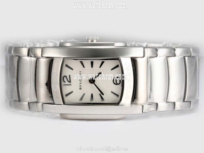 Bvlgari Assioma D AA26WGG Quartz Stainless Steel Bezel Watch