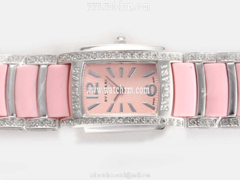 Bvlgari Assioma D AAW26WGD1GD1 Womens Diamond Bezel Quartz Watch