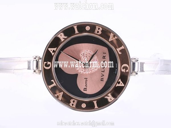 Bvlgari B.Zeroi BZ35BHDSGL Stainless Steel with 18k Gold Bezel Silver Stainless Steel Strap Watch
