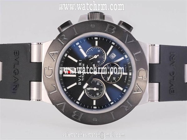 Bvlgari Diagono AC38BTAVD/SLN Black Dial 38mm Automatic Watch