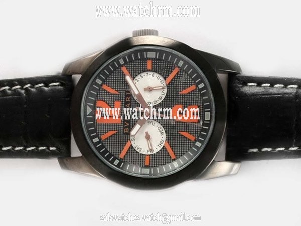 Bvlgari Diagono AC38BTAVD/SLN Mens Automatic PVD Bezel Watch