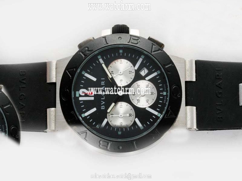 Bvlgari Diagono AC38TAVD/SLN Round Stainless Steel Case Watch