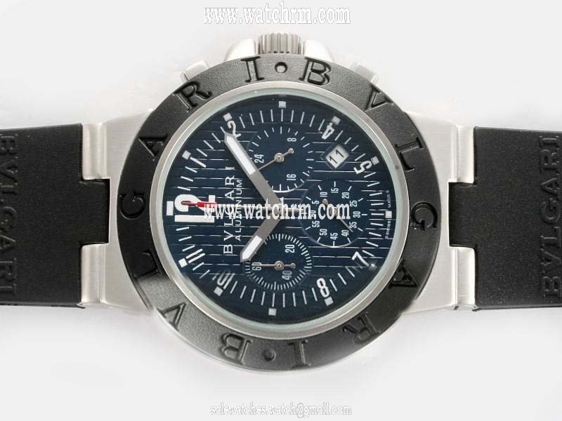 Bvlgari Diagono AC44BTAVD/SLN Automatic Mens Stainless Steel Bezel Watch