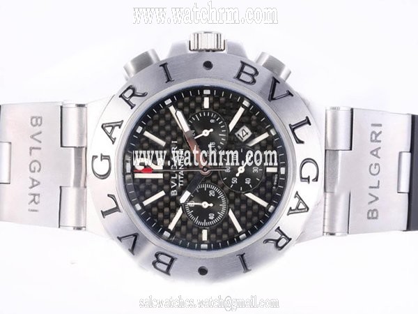 Bvlgari Diagono TI44BTAVTDCH/SLN Stainless Steel Case Round Mens Watch