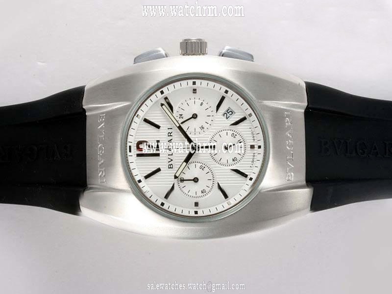 Bvlgari Ergon EG40C6SLDCH White Dial Round Stainless Steel Case Watch