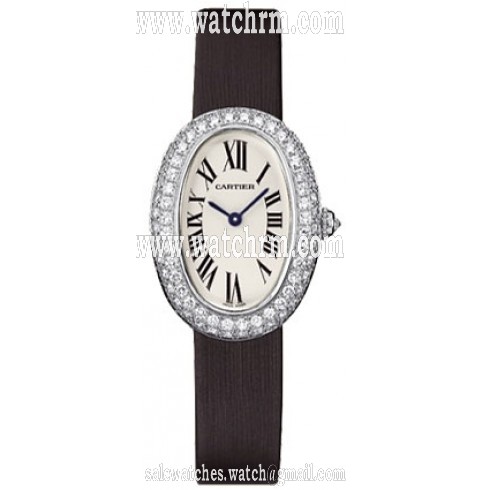 Cartier Baignoire 1920 Diamond 18kt White Gold Ladies Watch WB509731
