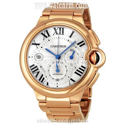 Cartier Ballon Bleu 18kt Rose Gold Chronograph Men's Watch W6920010