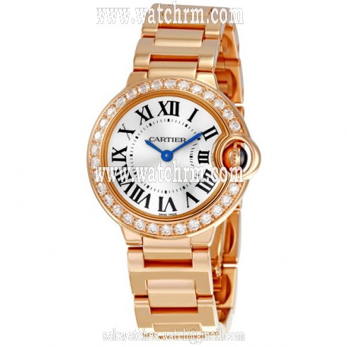 Cartier Ballon Bleu 18kt Rose Gold Ladies Watch WE9002Z3