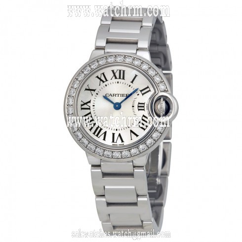 Cartier Ballon Bleu 18kt White Gold Ladies Watch WE9003Z3