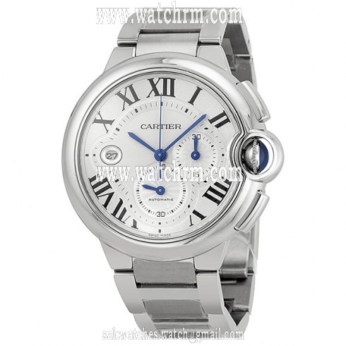 Cartier Ballon Bleu Automatic Silver Dial Stainless Steel Men's Watch W6920076