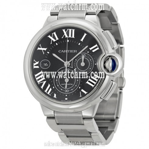 Cartier Ballon Bleu Black Dial Chronograph Men's Watch W6920025