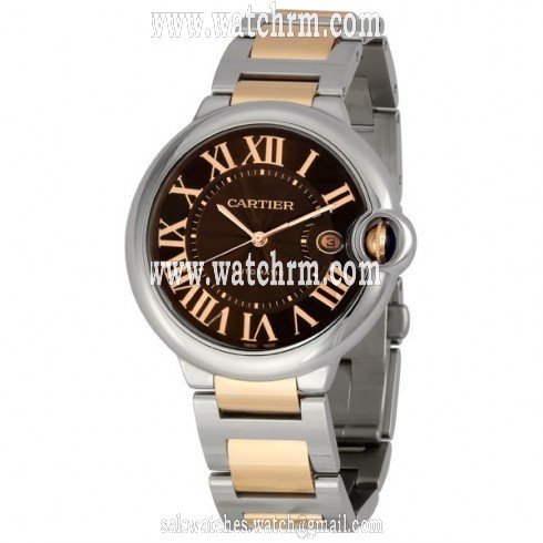 Cartier Ballon Bleu de Cartier Gold and Steel Large Watch W6920032