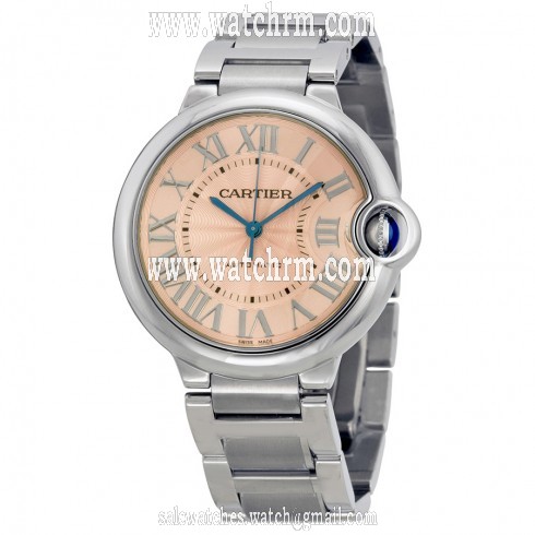 Cartier Ballon Bleu De Cartier Pink Dial Stainless Steel Watch W6920041