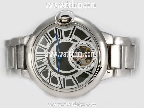 Cartier Ballon Bleu de Cartier W6920021 Black Dial Manual Winding Stainless Steel Bezel Watch