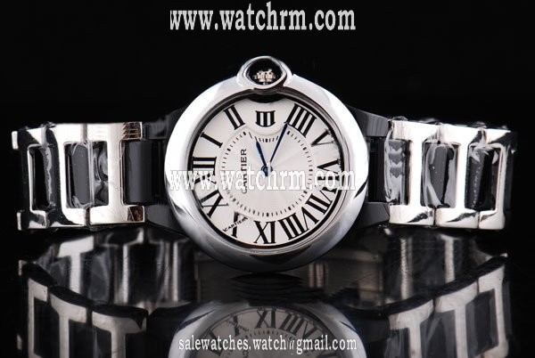 Cartier Ballon Bleu de Cartier w6920047 Stainless Steel Case White Dial Round Watch