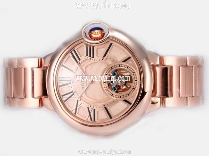 Cartier Ballon Bleu de Cartier WE6920002 Manual Winding Gold Dial 42mm Watch