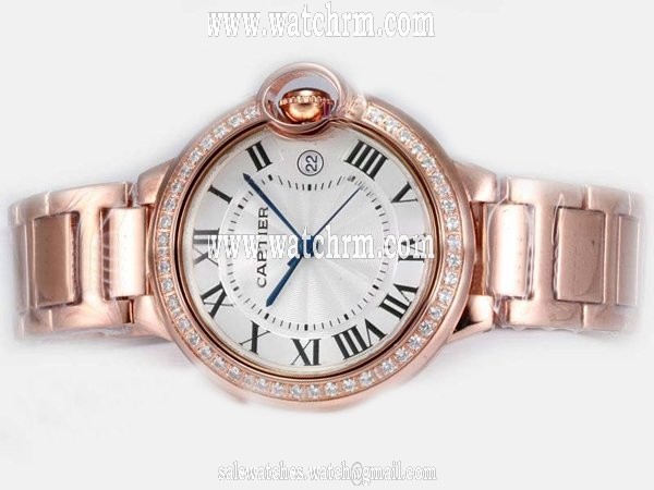Cartier Ballon Bleu de Cartier WE9005Z3 36mm Rose Gold Case Watch