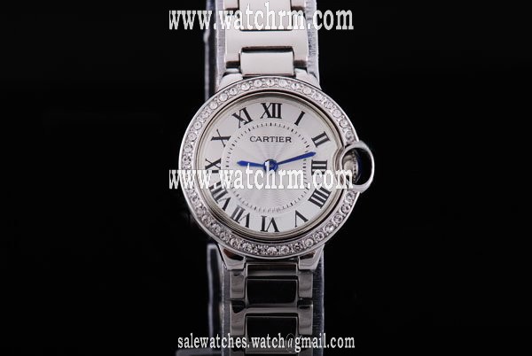 Cartier Ballon Bleu de Cartier WE9009Z3 Round Stainless Steel Case Midsize Watch