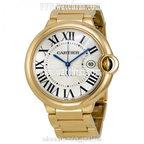 Cartier Ballon Bleu Large 18k Yellow Gold Men's Watch W69005Z2
