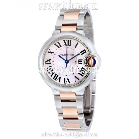Cartier Ballon Bleu Mother of Pearl Automatic Ladies Watch W6920098