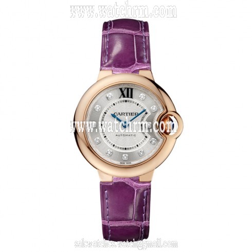 Cartier Ballon Bleu Silver Dial Ladies Watch WE902063