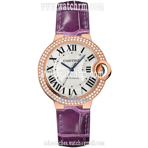 Cartier Ballon Bleu Silver Dial Ladies Watch WE902066
