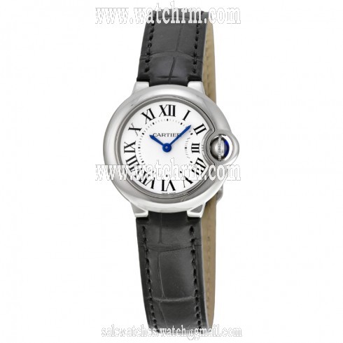 Cartier Ballon Bleu Silver Dial Stainless Steel Ladies Watch W69018Z4
