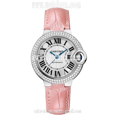 Cartier Ballon Bleu Silver Flinque Dial Ladies Watch WE902067