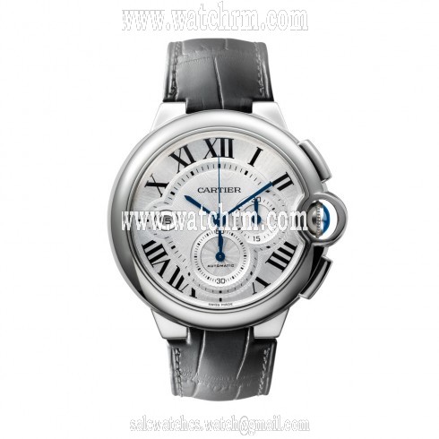 Cartier Ballon Bleu Silver Flinque Dial Men's Watch W6920078