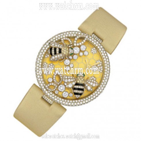 Cartier Bestiaire Bees Decor 18K Yellow Gold Set with Diamonds Dial Ladies Watch HPI00480