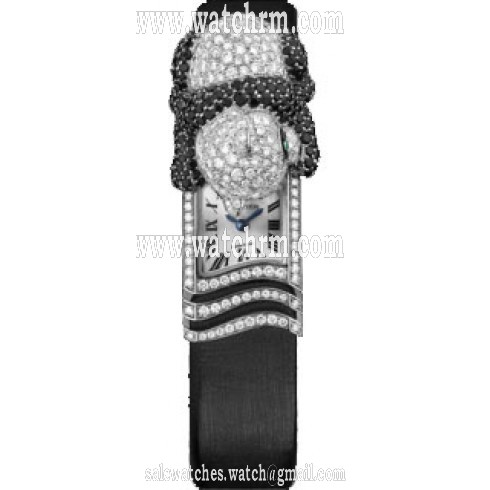 Cartier Bestiaire Secret Panda Silvered Dial Ladies Watch HPI00452