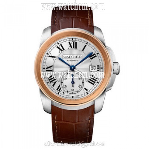 Cartier Calibre De Cariter 18k Rose Gold Men's Watch W2CA0002