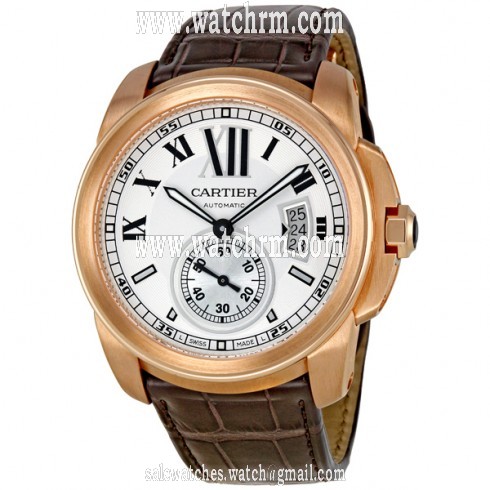 Cartier Calibre De Cartier Silver Dial Mechanical Men's Watch W7100009