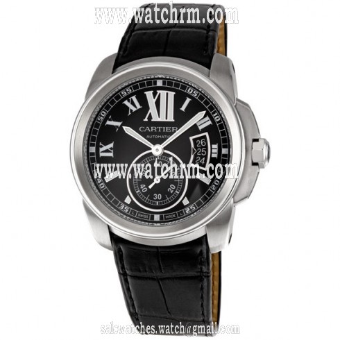Cartier Calibre de Cartier Steel Automatic Men's Watch W7100041
